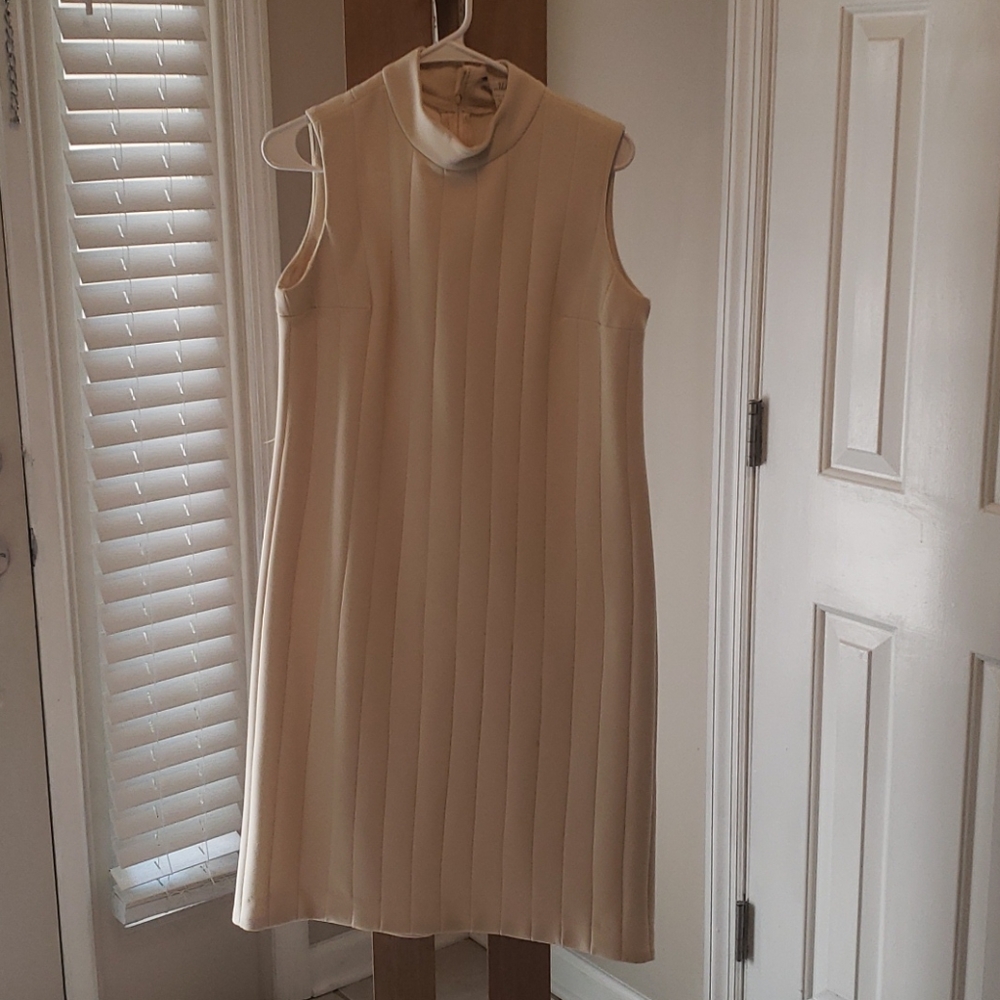 Vintage cream LS Ayres dress